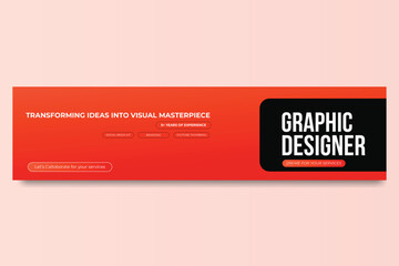 Linkedin banner design template