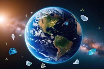 Earth Day 2023 Cosmic Perspective of Plastic Pollution and Environmental Challenges