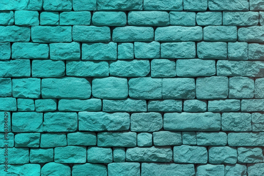Poster cyan gradient background with classic stone texture design