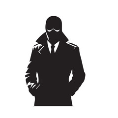Espionage Shadow, Covert Figure, Stealth vector- Espionage Shadow silhouette 