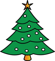 Christmas tree , white background