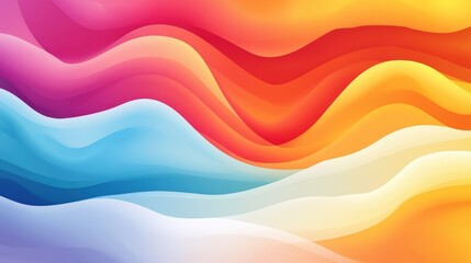 Fototapeta premium A abstract liquid gradients, vibrant flowing colors blending seamlessly in a modern design