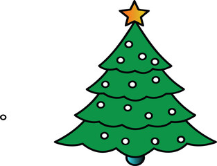 Christmas tree , white background