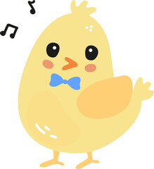 Cute Baby Chick Singing