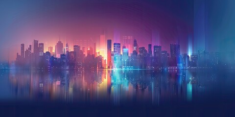 Cityscape at Night, Bokeh Texture Background, Blurry Street Banner, City Light Nightlife Mockup