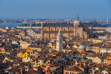 Venice Castello Cityscape In Italy