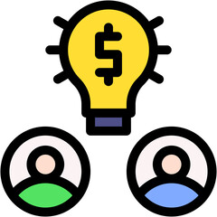 Vector Icon promotion, Advertising, campaign, idea, money