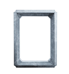 Stone texture rectangular picture frame with realistic stone design