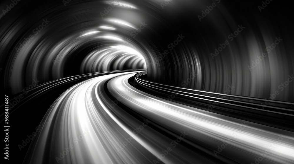 Poster experiment with framing and composition to capture the kinetic energy of a fast-moving subway train 