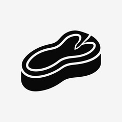  Large Piece of Meat Steak Vector Illustration  Printable Graphic Design