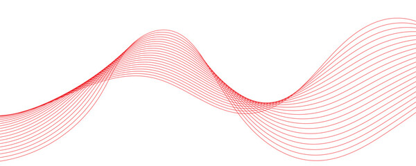 abstract red wave