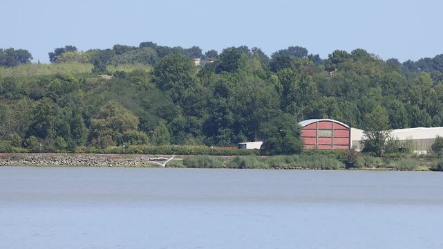 Riverbank Scene in Blaye, France