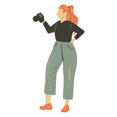 Photographer Character Illustration