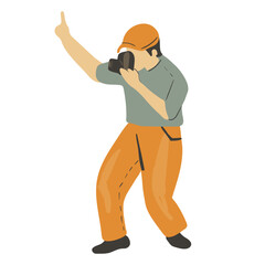 Photographer Character Illustration