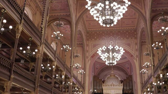 Interiors of Budapest Grand Synagogue - Hungary