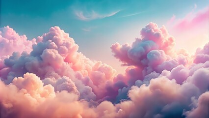 Subtle, gradient pink clouds with a fluid, organic texture, drifting softly across the background, creating a sense of calmness and clarity in a digital artwork or graphic design.