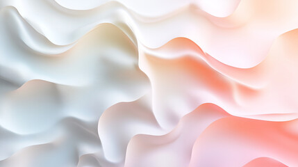 Obraz premium Elegant pastel white color geometric abstract pattern 