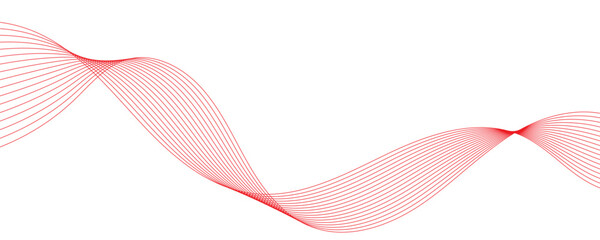Fototapeta premium abstract red wave
