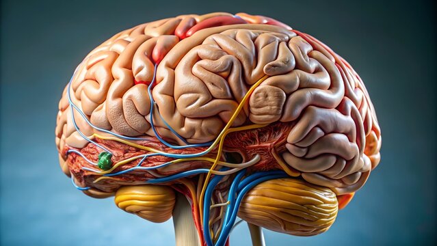 Human brain Anatomical Model, medical concept image