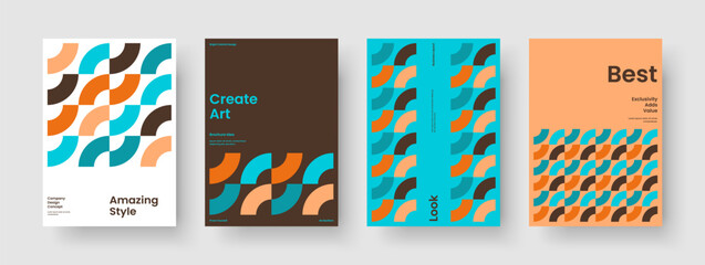 Fototapeta premium Abstract Book Cover Layout. Isolated Business Presentation Template. Creative Background Design. Poster. Flyer. Report. Banner. Brochure. Advertising. Pamphlet. Newsletter. Leaflet. Handbill