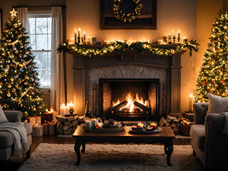 Cozy Winter Living Room: A Warm and Festive Retreat