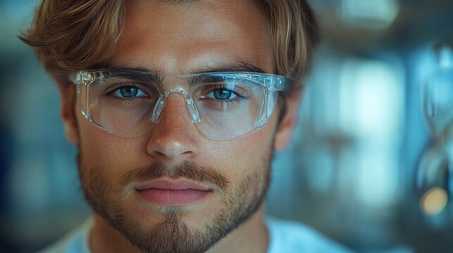 science student doing chemical experiment in the laboratory at university