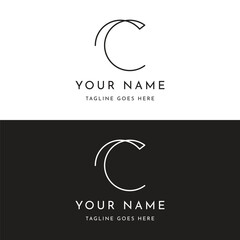 Unique and modern geometric letter C initial logo template design. Logo for business, business card, brand and identity.