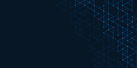 Abstract background with a geometric pattern of triangle shapes. Graphic design element