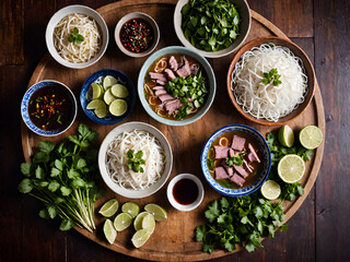 Vibrant Ingredients for Authentic Vietnamese Pho