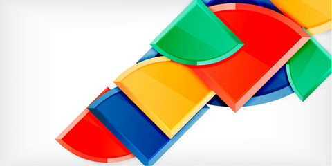 Triangle circles background. Vector Illustration For Wallpaper, Banner, Background, Card, Book Illustration, landing page