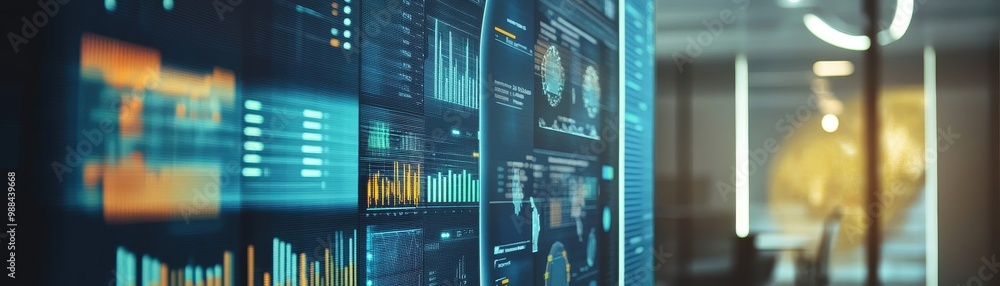 Poster cutting-edge financial analytics: visualizing data for informed decisions