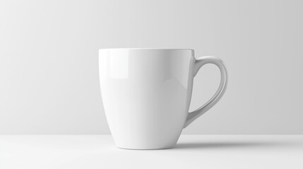 White coffee mug isolated on a solid white background. isolated on a solid white background. Illustrations
