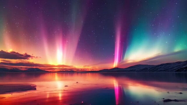 very beautiful aurora