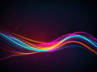 3d technology abstract neon light background, empty space scene, spotlight, dark night, virtual reality, cyber futuristic sci-fi background, street floor studio for mock up. colored geometric. Ai Gen