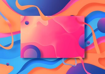 Abstract Background with Bright Colors and Shapes