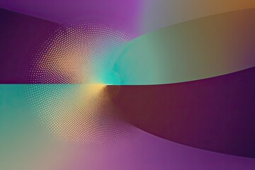 Vibrant Gradient Background in Violet Mint and Gold with Creative Artistic Noise Texture