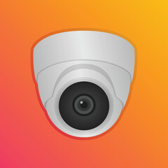 CCTV ELEMENT,CCTV FLAT DESIGN,VECTOR CCTV,CCTV SMART HOME ON GRADIENT BACKGROUND