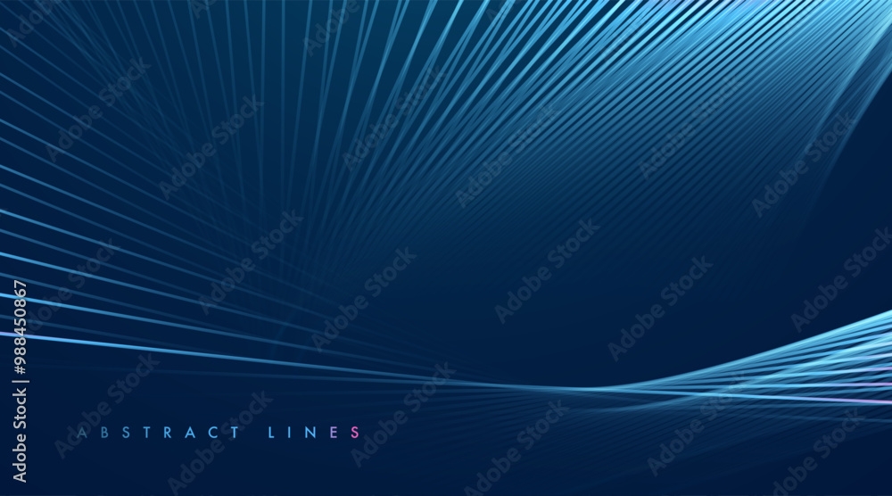 Poster abstract colored dynamic waves. modern abstract cover. colorful curve lines. graphic concept for you