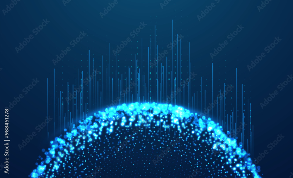Poster abstract infographics visualization. big data code representation. futuristic network or business an