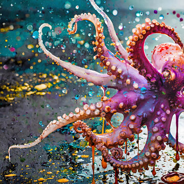 Lively octopus