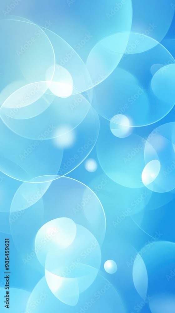 Poster abstract geometric background gradient soft light blue bokeh for graphic business background
