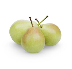 Ripe pears isolated on transparent background. (.PNG)