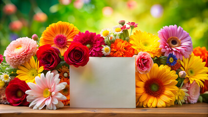 A beautiful and colorful greeting card for any occasion, celebration, holidays, birthday, anniversary, festive, greeting