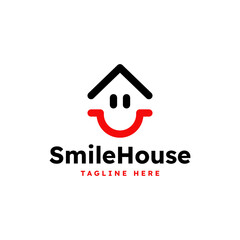 Smile House Home Logo Design. Logo Design for your Business Similar Real Estate and apart.