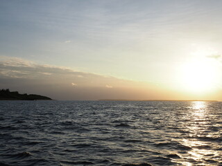 great sunset and ocean