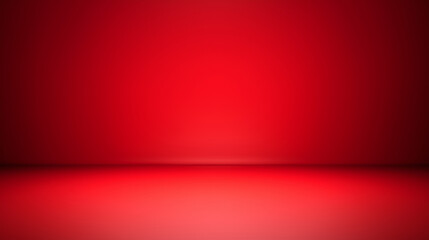 Fototapeta premium A solid red background with a subtle gradient from black at the edges to light red in the center. isolated on a solid red background. Illustrations 