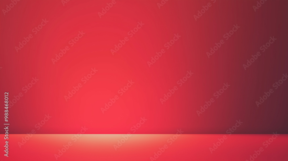 Wall mural a solid red background with a subtle gradient from black at the edges to light red in the center. is