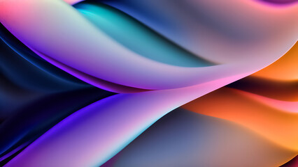 Obraz premium Abstract colorful background with liquid neon flowing paint ink, sparkling iridescent plasma, fluid gradient.