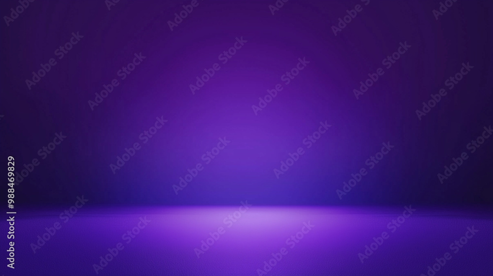 Poster a solid purple background with a subtle gradient from black at the edges to light purple in the cent