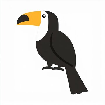 recommend clip art: toucan black icon isolated on white